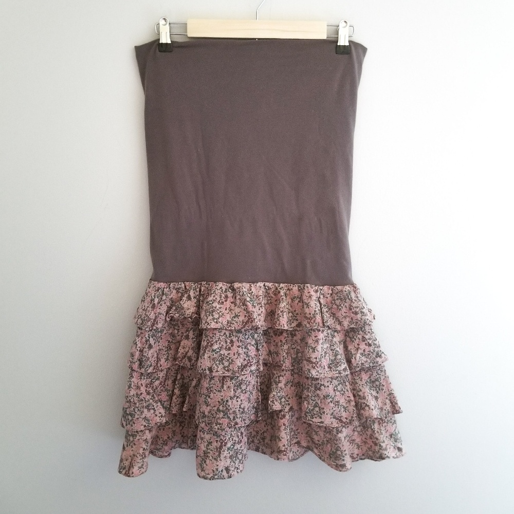 Floral Fold down Skirt